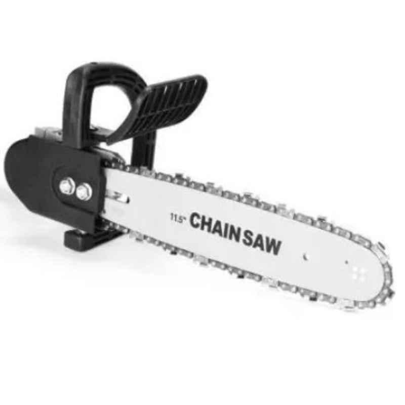 Banson BSNCA300 900W Iron Black 11.5 inch Chainsaw Attachment with 4 inch Angle Grinder