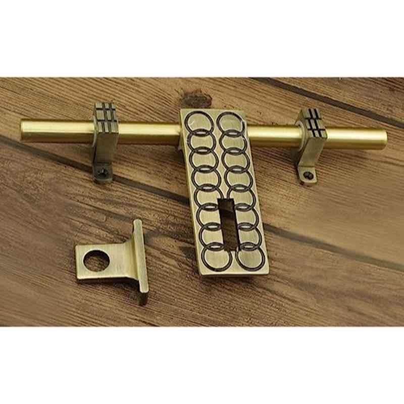 Jovial 10 inch 16mm Zinc Alloy Antique Brass Single Door Aldrop, Aldrop-1127