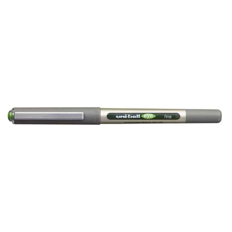 Uniball UB 157 0.7mm Light Green Eye Fine Ball Pen with Blister Packaging (Pack of 6)