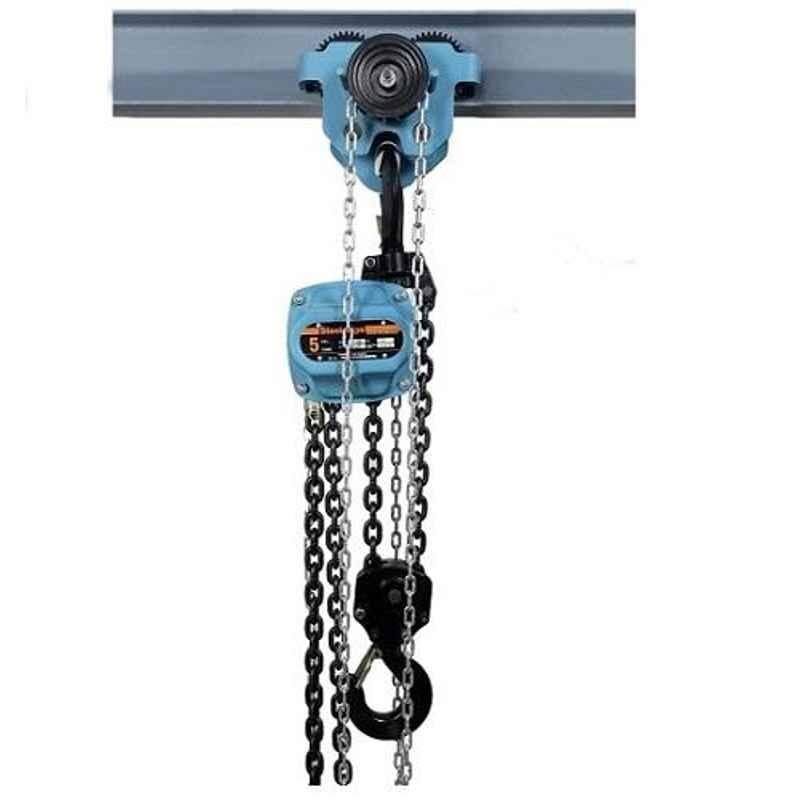 Steeledge M3 7.5 Ton 3m Three Fall Alloy Steel Manual Chain Pulley Block, 703