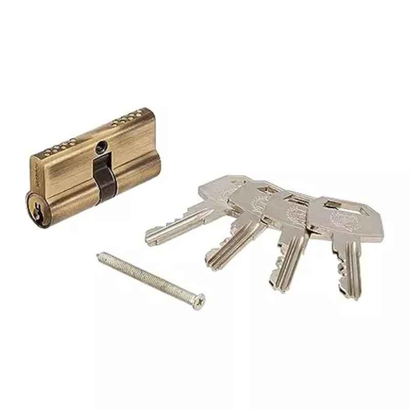 Harrison 60mm Antique Brass Finish Smart Key Cylinder Lock, 0615
