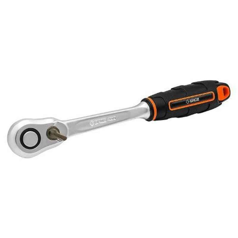 Groz 1/2 Inch Dual Drive Ratchet Handle, RTD/DD/1-2/UG