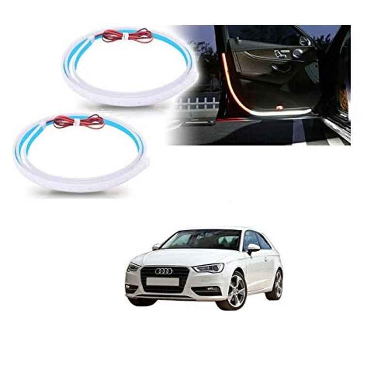 Kozdiko 2 Pcs 120cm Car Door Opening Warning LED Strips Safety Light Set for Audi A3