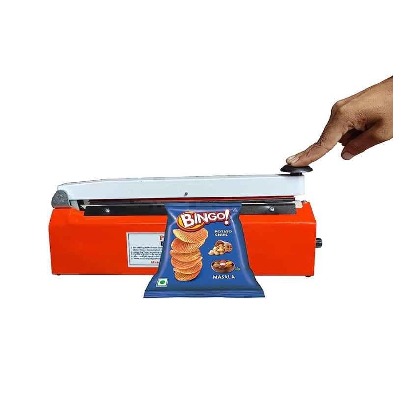 Royal 300W 12 inch Metal Orange Plastic Bag Sealing Machine with Beep Function