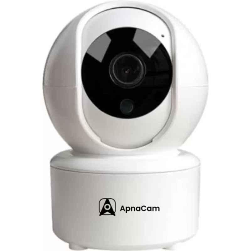 ApnaCam 2MP Indoor FHD Wi-Fi 360 deg PTZ Camera with Live View AI Night Vision Alarm & Two-way Audio