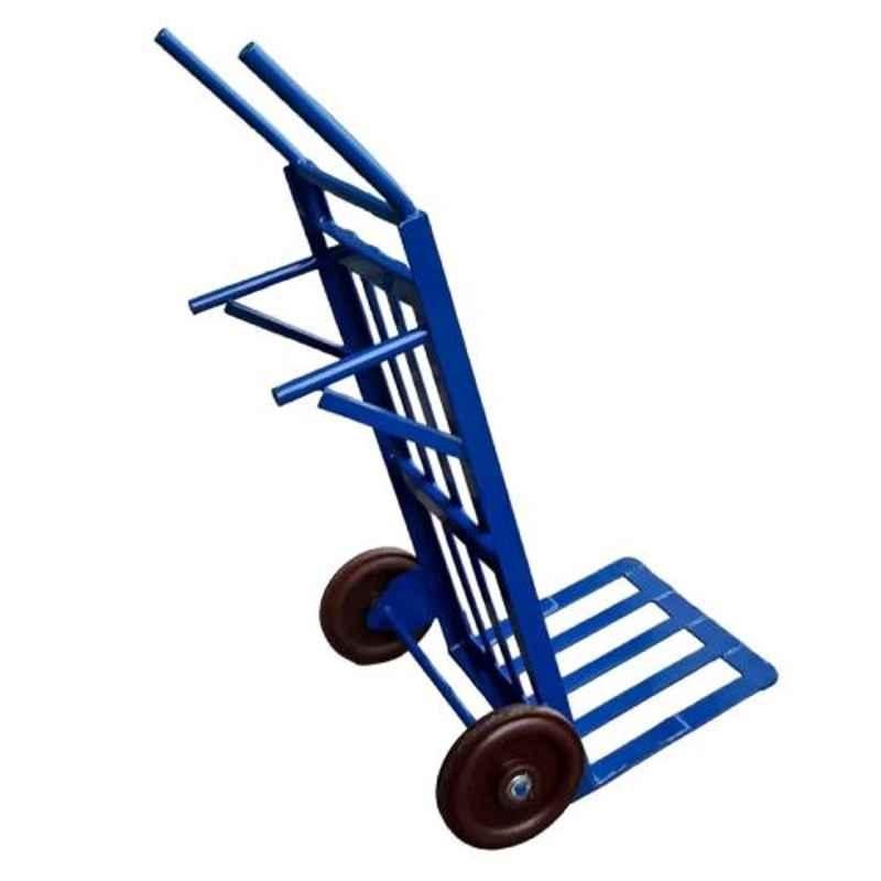 Inaithiram 300kg Mild Steel Manual Hand Truck with Red Polymer Wheel, HT300RP