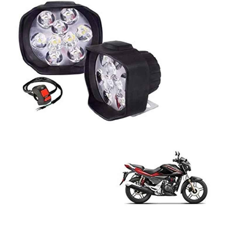 Kozdiko 2 Pcs Sheen 15W 9 LED 6000k Transformer Bumble Bee Style LED Fog Light Set for Hero Xtreme Sports, koz_81572