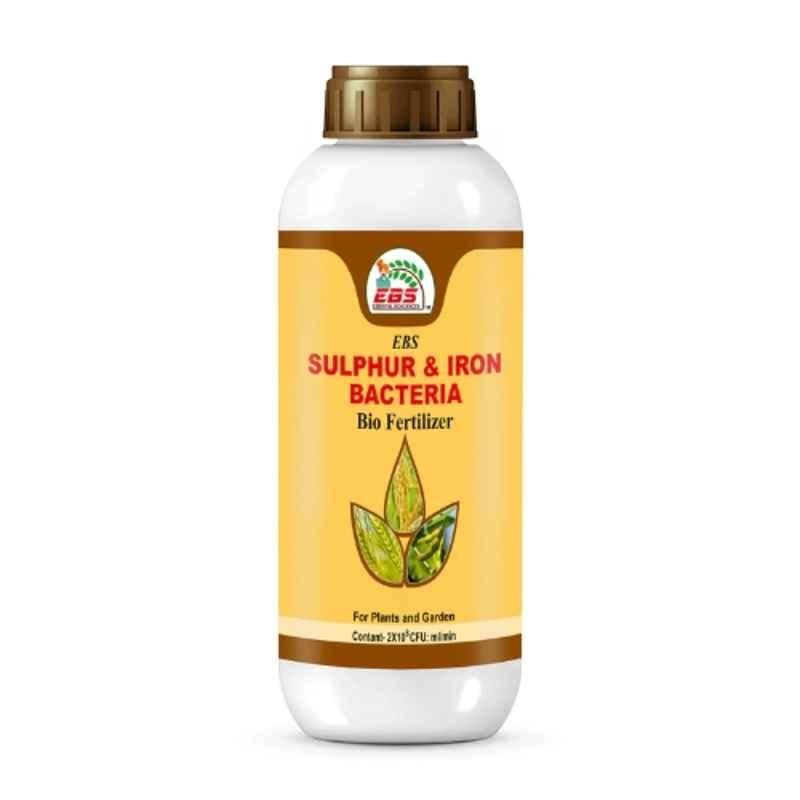EBS 1 Litre Sulphur & Iron Bacteria Bio Fertilizer for Plants, Crops, Nursery & Home Garden (Pack of 2)