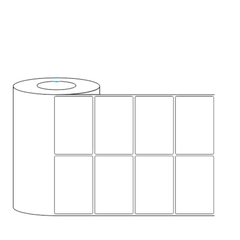 LabelKart 35x35mm Paper White 2UP Chromo Label Roll