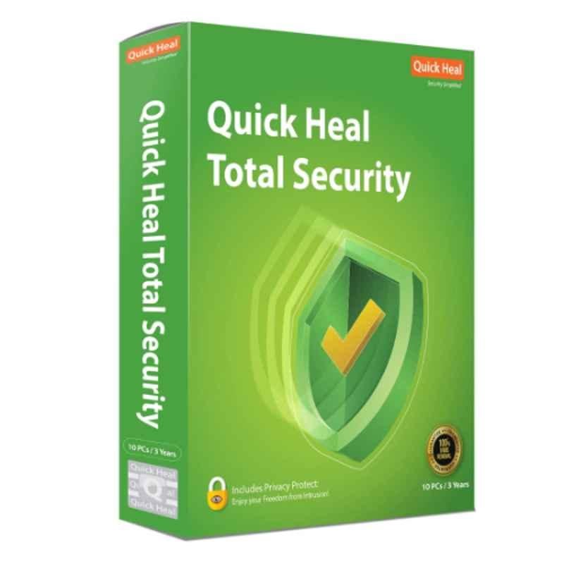 Quick Heal Total Security Standard 10 Users 3 Years with CD/DVD