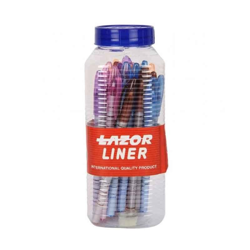 Linc 75 Pcs Lazor Liner Blue Ball Pen Set