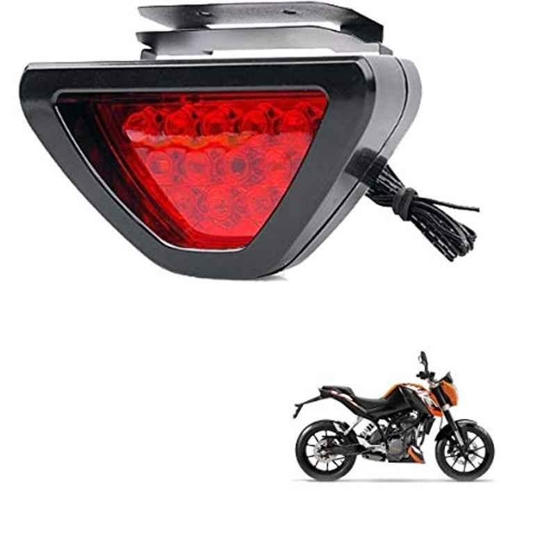 Kozdiko 12 LED Triangle Shape Bike Brake Light with Flash Mode for KTM Duke 200, koz_94754