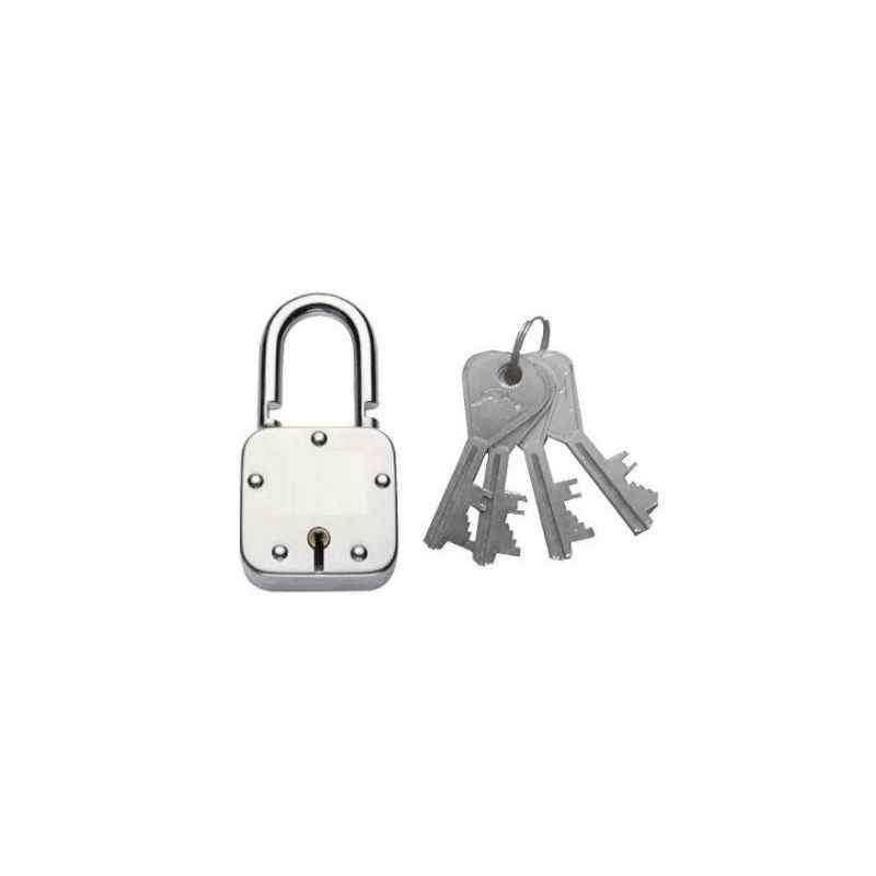 Godrej 6 Lever Square Padlock with 4 Keys, 8151