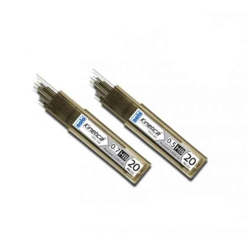Solo Kinetica 20 Pcs 0.5mm Clutch Pencil Lead Set, LD2B5 (Pack of 400)
