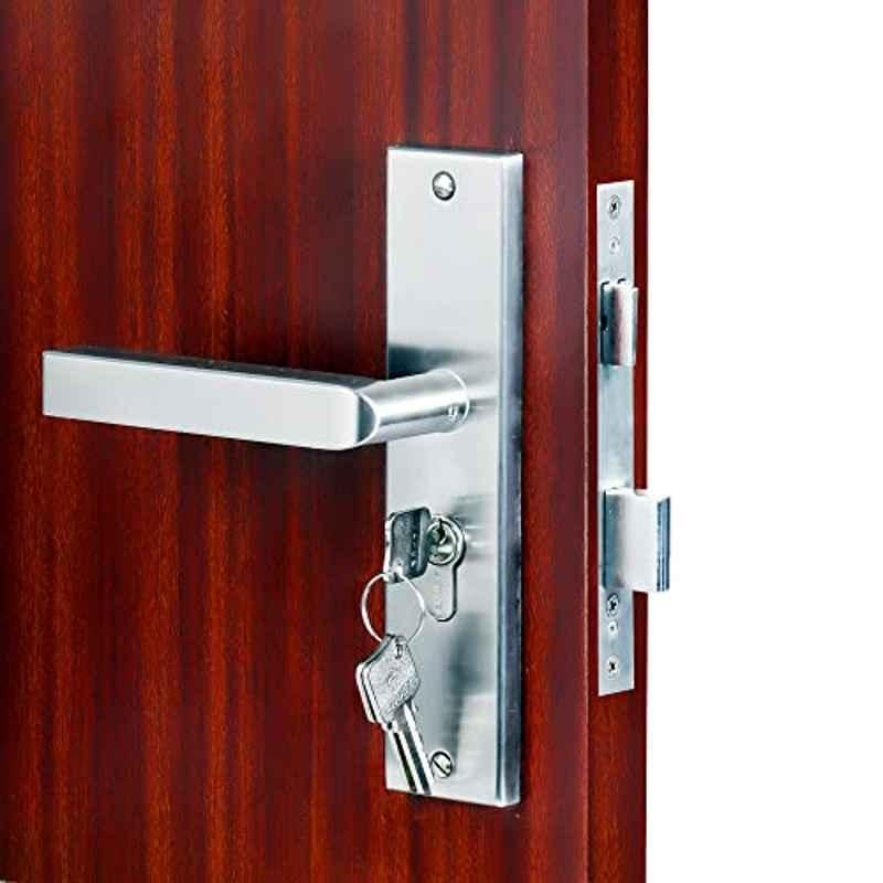 Voltizi 8 inch â€ŽStainless Steel â€ŽMatt Finish Mortise Main & Bedroom Lock Set, â€ŽMG201