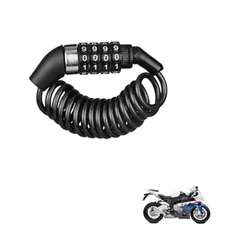 Kozdiko Plastic Black Resettable Password Multi-Use Cable Lock for BMW S 1000 RR