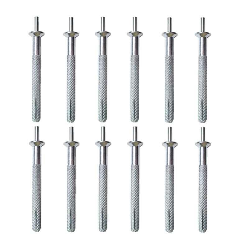 Lovely 8x50mm Clamp Head Permanent Fixing Fastener (Pack of 12)