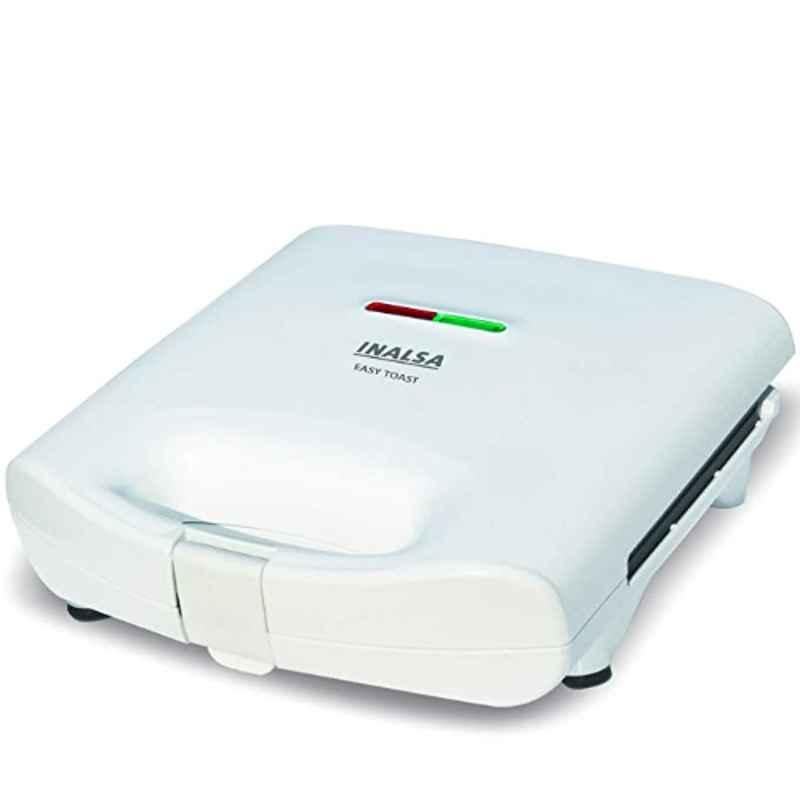 Inalsa Easy Toast 750W Plastic White 2 Slice Non-Stick Grill Sandwich Maker