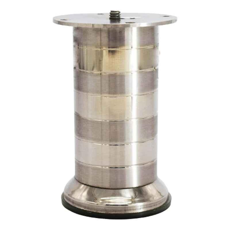 RAB 3 inch Stainless Steel Silver Tuton Finish Sofa Leg (Pack of 4)
