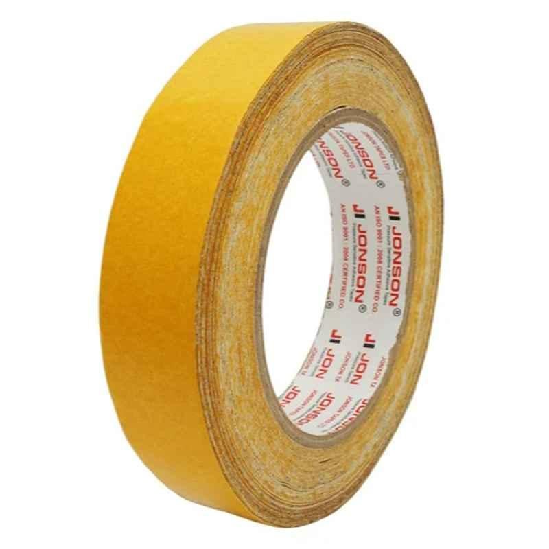 Jonson 19m Double Sided Yellow Cotton Cloth Flexo Printing Tape