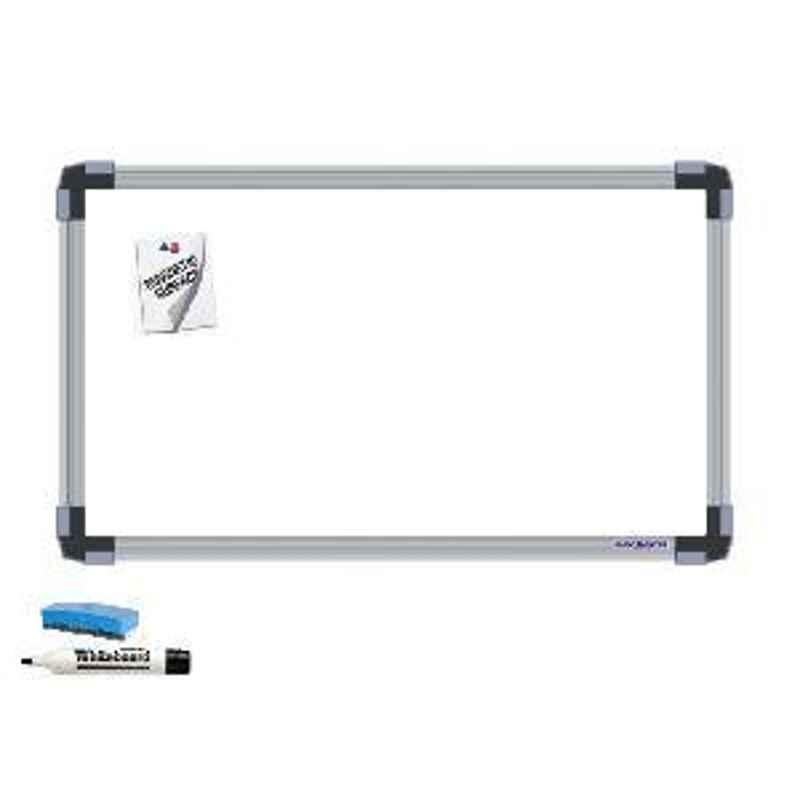 Nechams 3x2ft White Board Magnetic Economy Series XWBMG32TF
