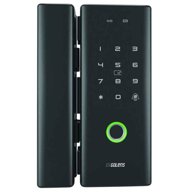 Golens X37 Aluminium Black Bluetooth Smart Digital Glass Door Lock