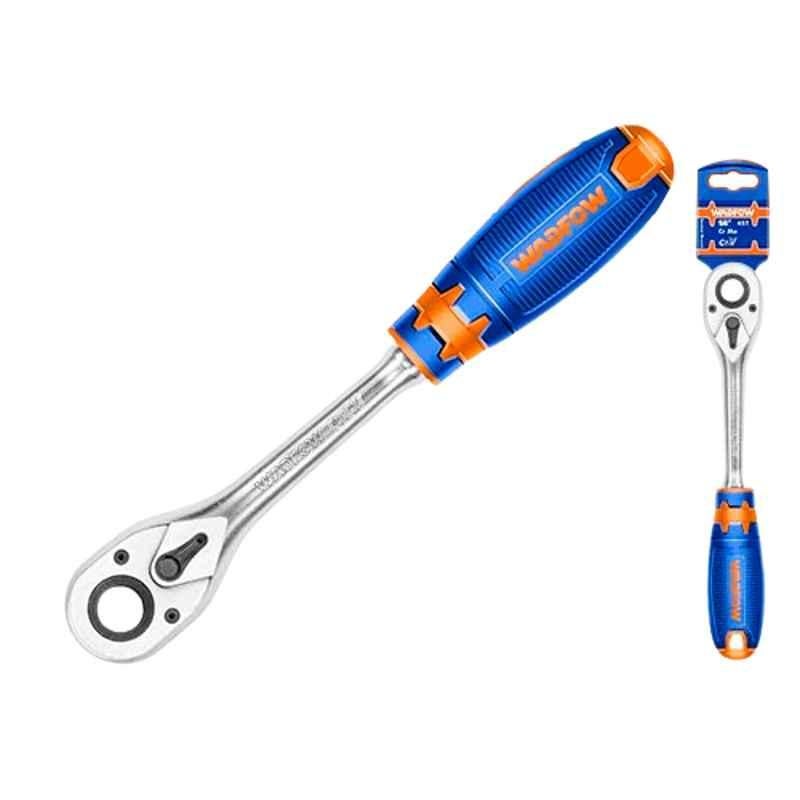 Wadfow 3/8 inch CrV Versatile & Reliable Ratchet Wrench, WRW1238