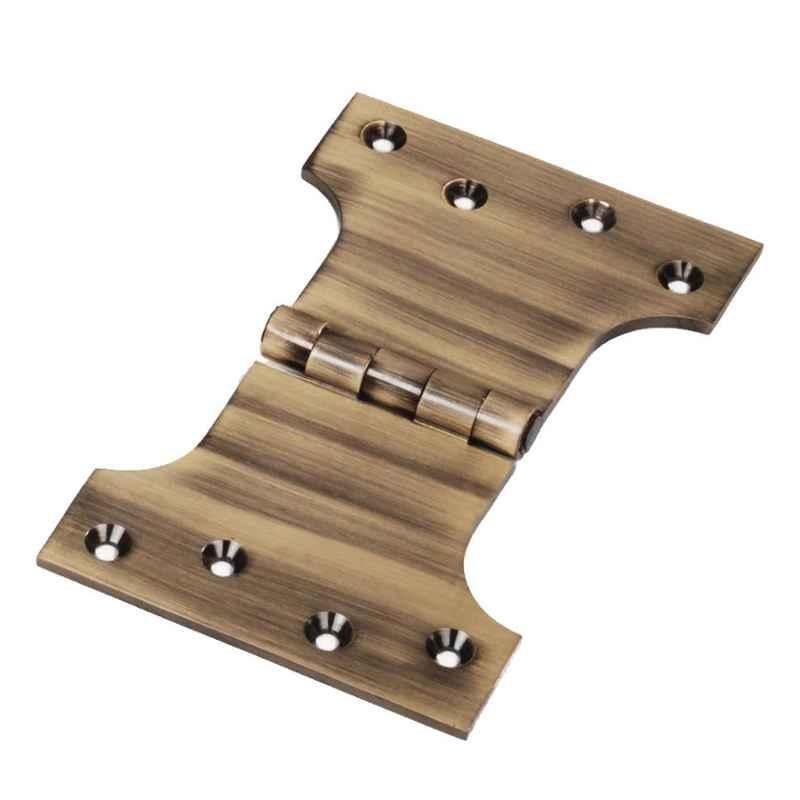 Smart Shophar 4x3x3 inch Brass Antique Parliament Hinge, SHA10HG-PARL-AN4X3X3-P1