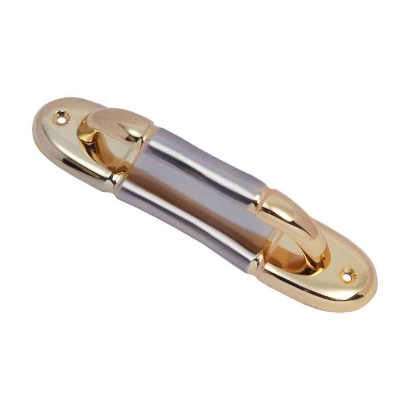 Smart Shophar 7 Inch Brass Gold Olive Plate Handle, 50863-BPHO-GS07