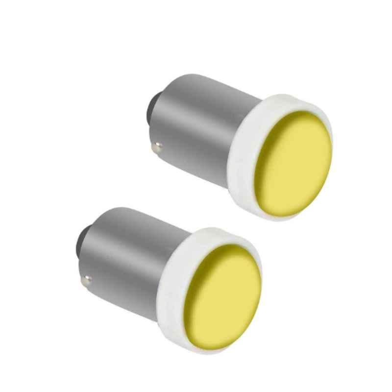 AllExtreme EXBA9SY 2 Pcs 5W 5 SMD Yellow BA9S LED Parking Light Set