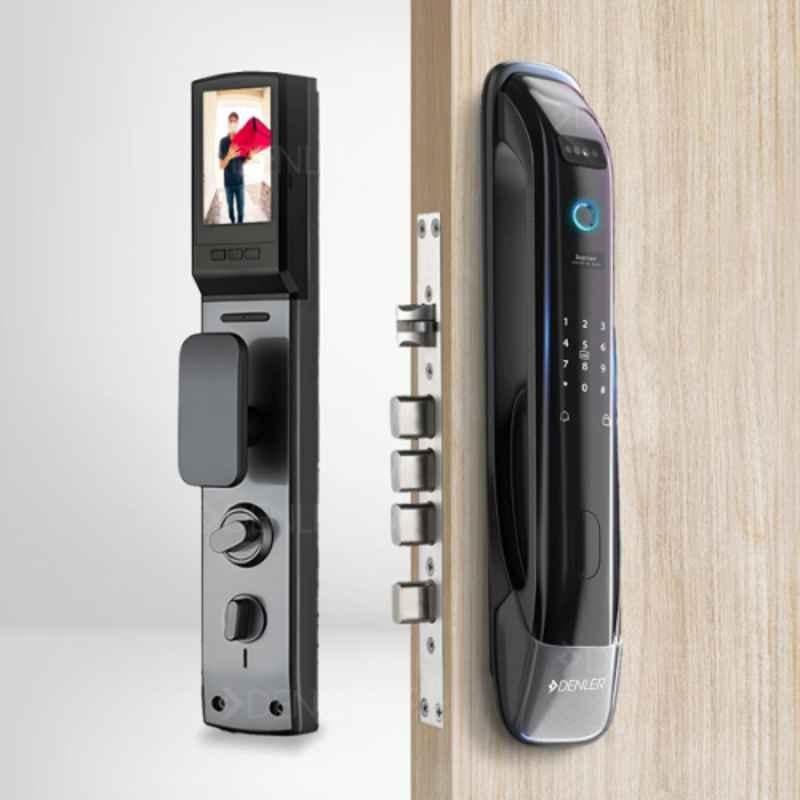 Denler DL04 Smart Digital Door Lock with 3D Face Recognition, LCD Display, Fingerprint Lock & Pin Code Access