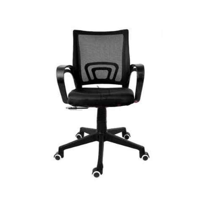 Rose Ruby Mesh Black Mesh Mid Back Office Chair
