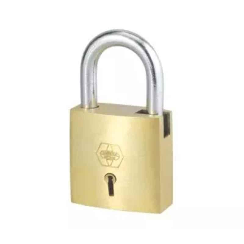 Harrison 50mm Brass Brass Finish Padlock with 2 Keys