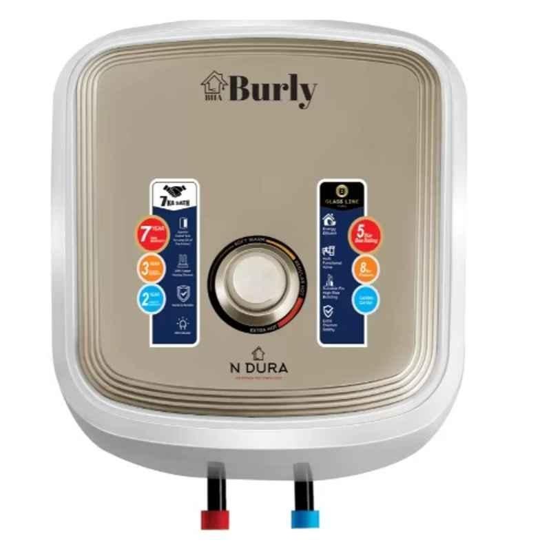 Burly N-DURA 15 Litre 2000W White & Golden Storage Water Geyser