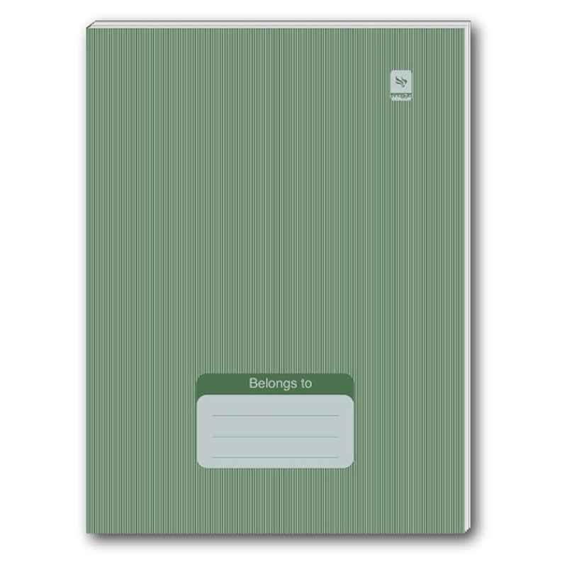 Pragya Luxe 172 Pages 18x24cm B5 Green Thread Sewn Exercise Notebook, PP380 (Pack of 6)