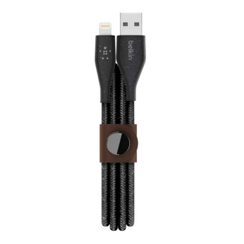 Belkin DuraTek Plus Lightning to USB A Cable with Strap, F8J236bt04-BLK