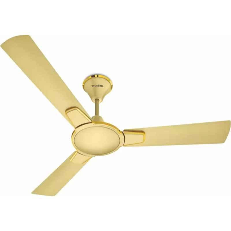 Lazer Argentor 75W Royal Gold 3 Blade Premium High Speed Anti Dust Ceiling Fan, ARGENTOR48RGLD, Sweep: 1200 mm