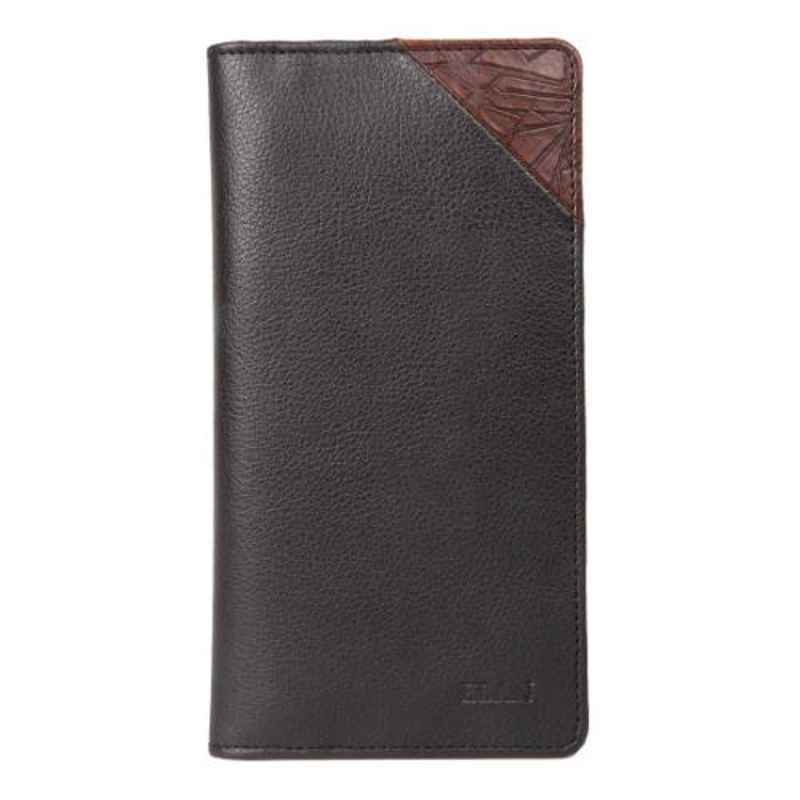 Elan 9x2x18cm 6 Slots Foam Brown Mobile Wallet, EFMW-M1-BR