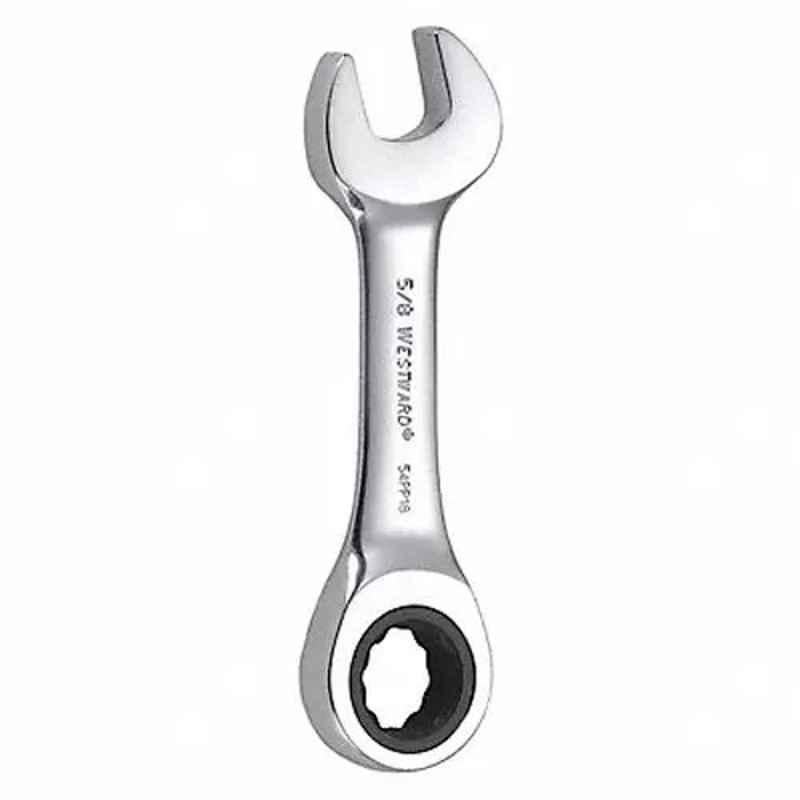 Westward 4-3/4 inch Alloy Steel Chrome Ratchet Wrench, 54PP18