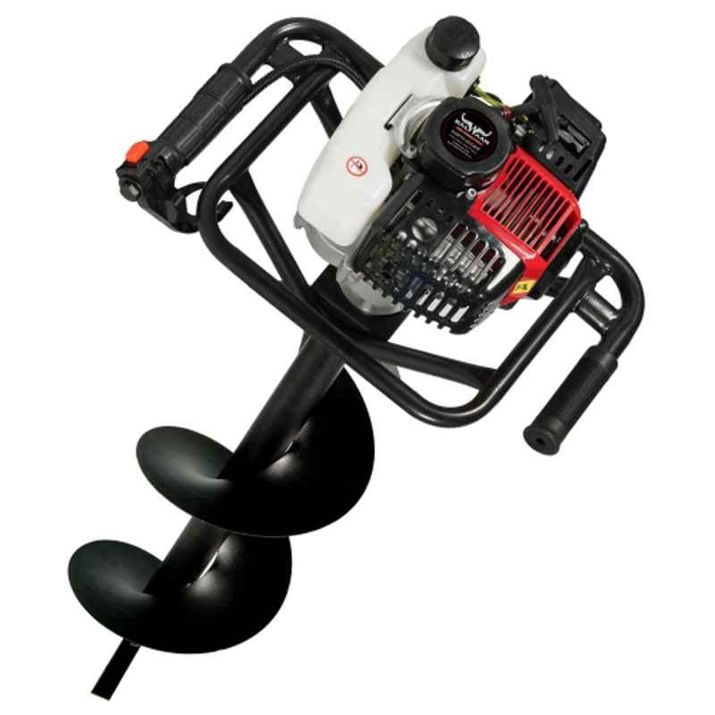 Balwaan BE-52 2 Stroke 52CC Engine Operated Earth Auger with 8 & 12 inch Bits