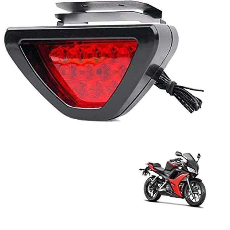Kozdiko 12 LED Triangle Shape Bike Brake Light with Flash Mode for Hero HX 250, koz_94846