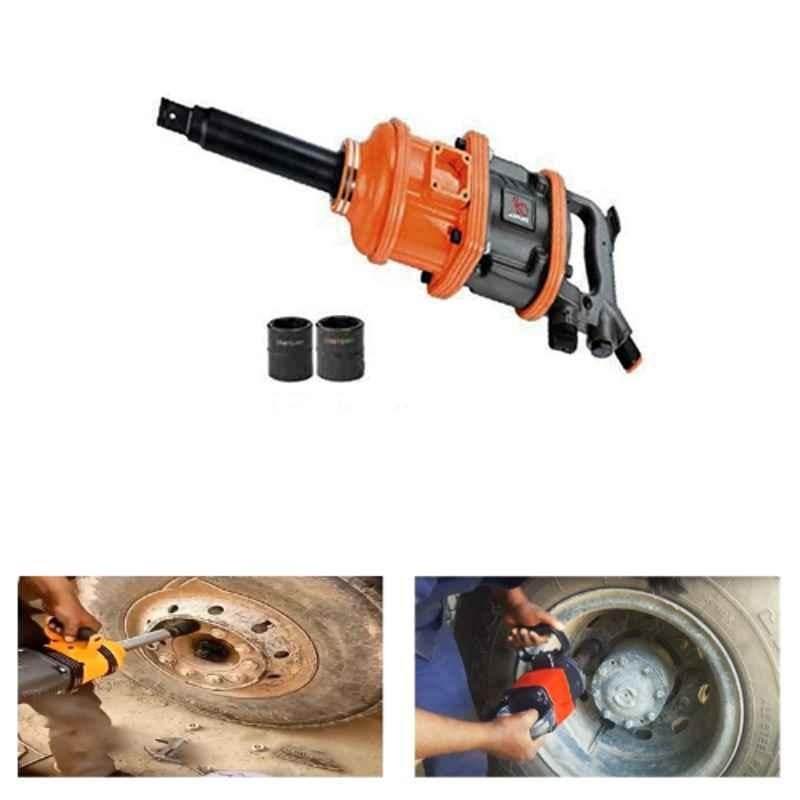 Elephant 1 Inch Heavy Air Impact Wrench with 2 Sockets, IW 04H