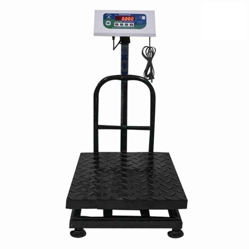 Kingstar 200kg 400x400mm Metal Red LED Backlit Display Weighing Scale