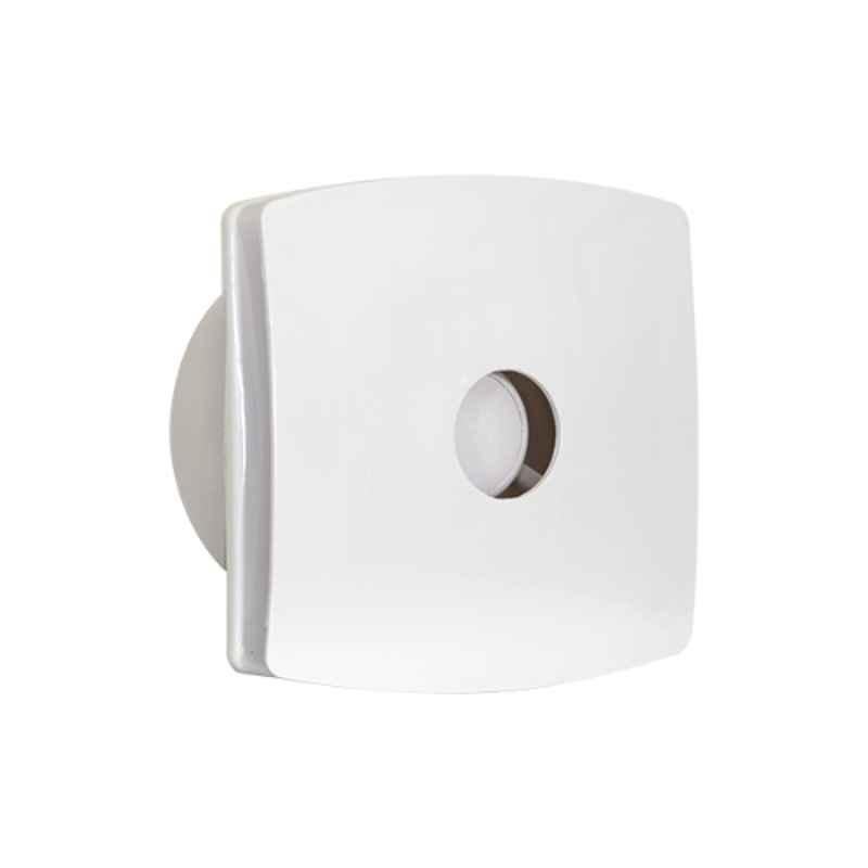 Breezalit Crown Axial Fan 24W White Exhaust Fan, BZ083, Sweep: 150 mm