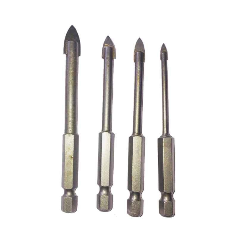 ATC 4 Pcs 7x5x2cm Alloy Steel Glass Drill Bit