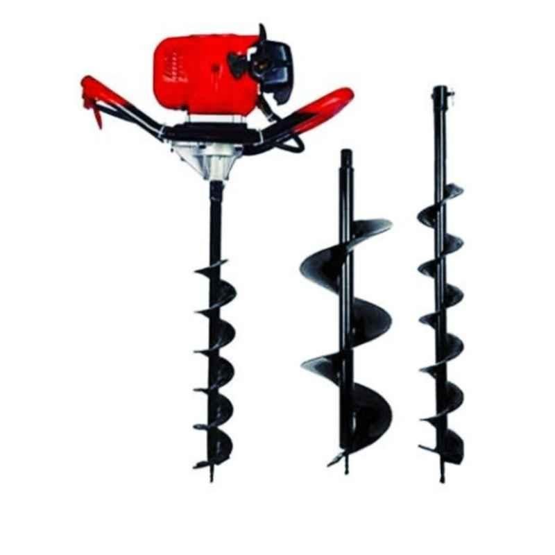 Kanak 63cc Engine Heavy Duty Drill Hole Earth Auger with 2.5 & 6 inch Drill