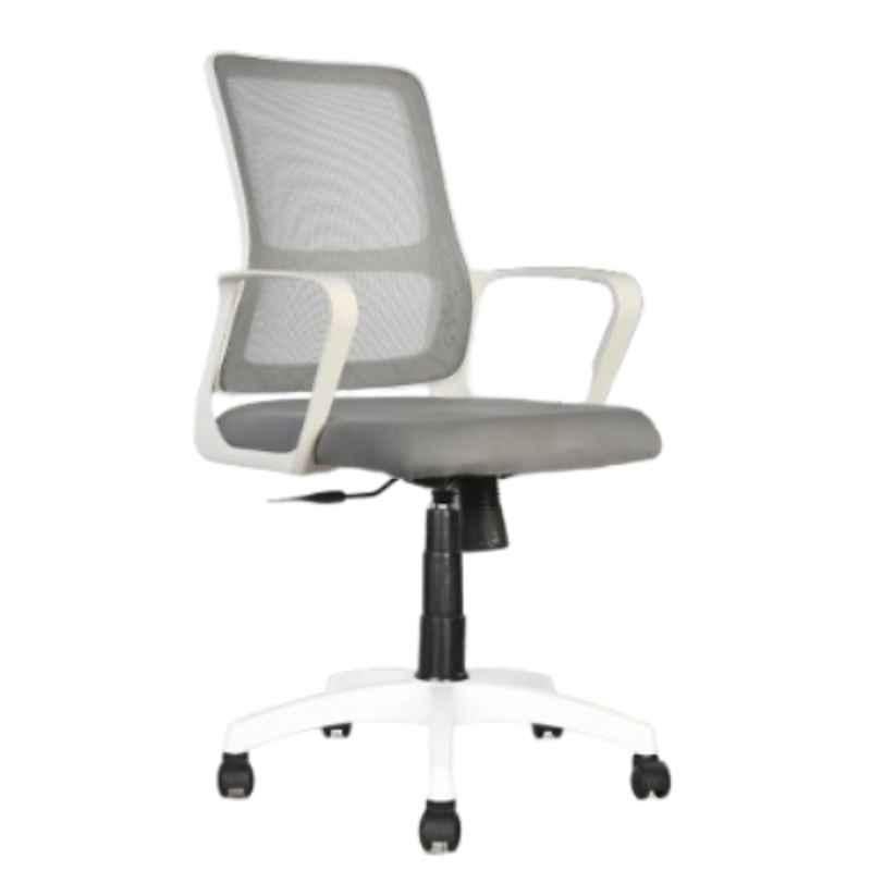 Rose Elanzo Mesh White & Grey xxlarge Back Revolving Ergonomic Office Chair