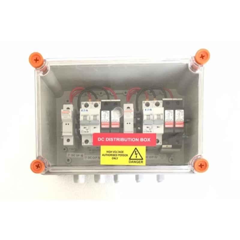Daystar 2 in 2 Out 600V Solar DC Distribution Box with 16A/2P DC MCB, DC SPD, 15 & 30A DC Fuse (Pack of 4)