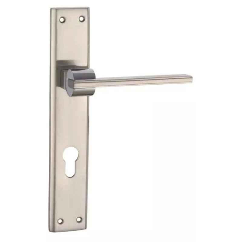 Quba Q-114 10 inch Brass Silver Chrome Plated Door Lock Body, Q-114-10-CP