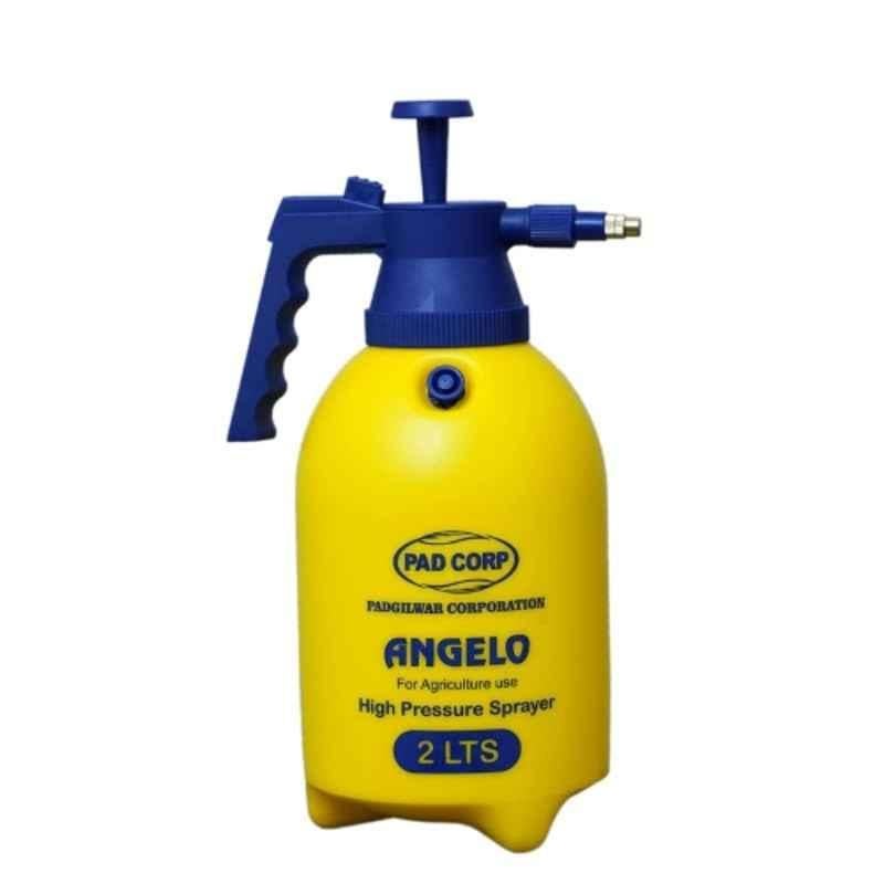 Pad Corp Angelo 2 Litre Plastic High Pressure Hand Spray Pump for Home Gardening